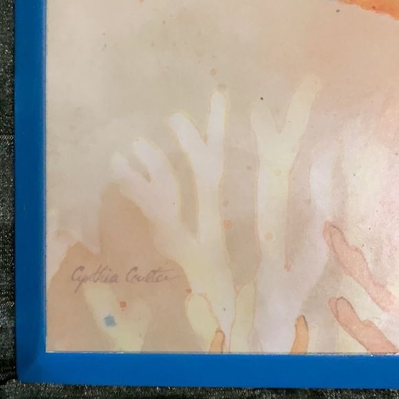 Under The Sea Fish by Cynthia Coulter 3 PC Wooden Plaque - Picture 5 of 6